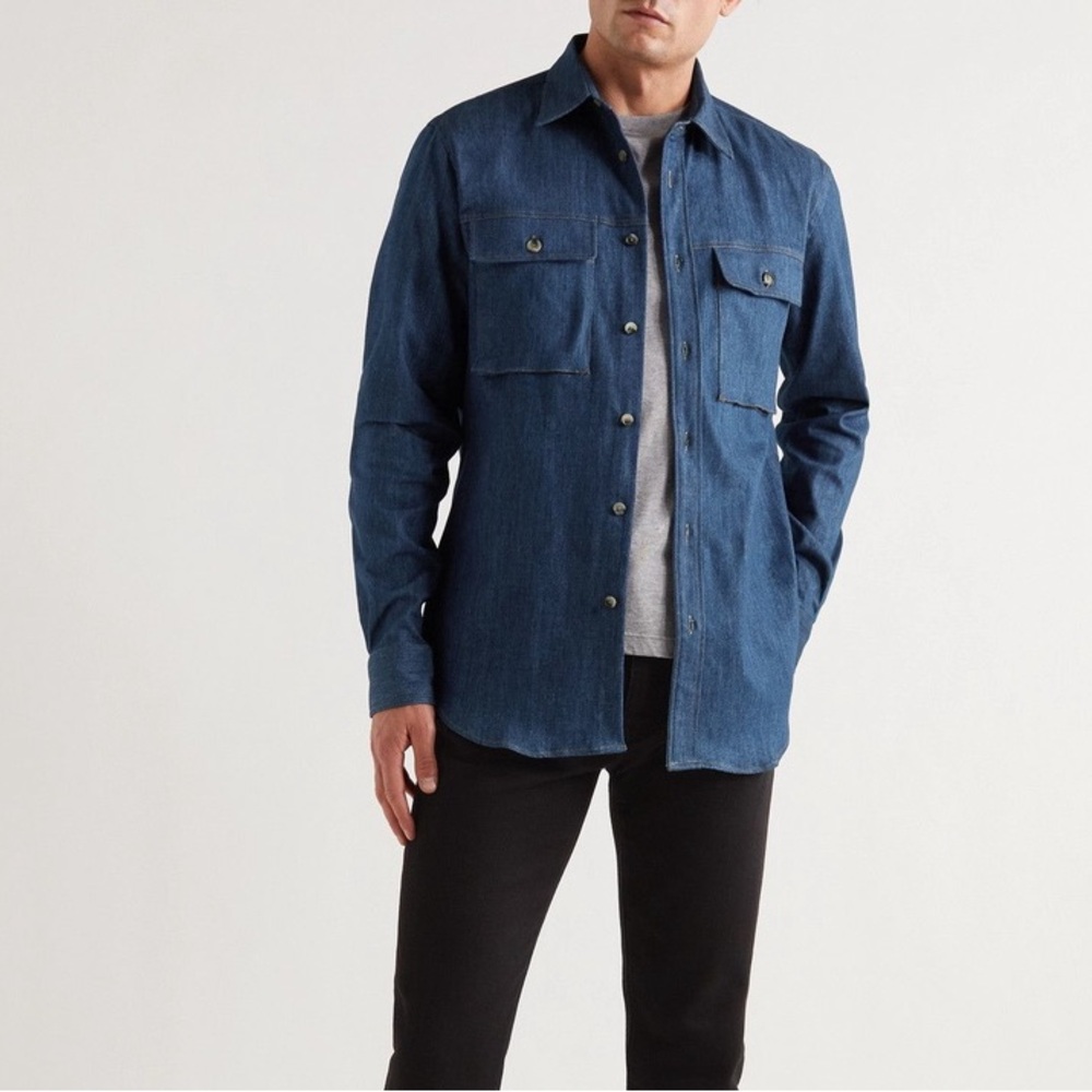 Paul Smith Denim‎ Western Button Front Shirt Made in Italy Size Medium
